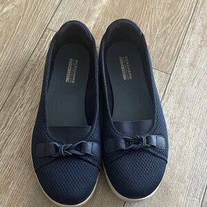Skechers Women's Navy Slip-On Flats